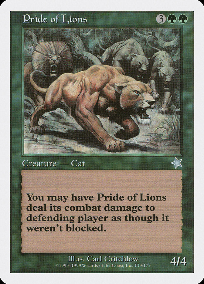 Pride of Lions [Starter 1999] | Sanctuary Gaming