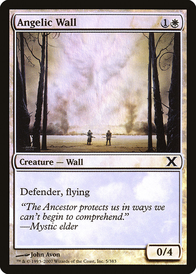 Angelic Wall (Premium Foil) [Tenth Edition] | Sanctuary Gaming