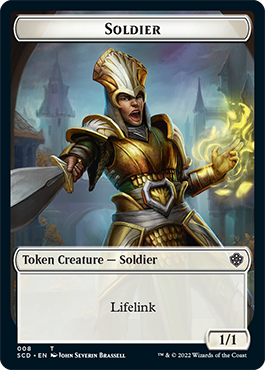 Saproling // Soldier Double-Sided Token [Starter Commander Decks] | Sanctuary Gaming