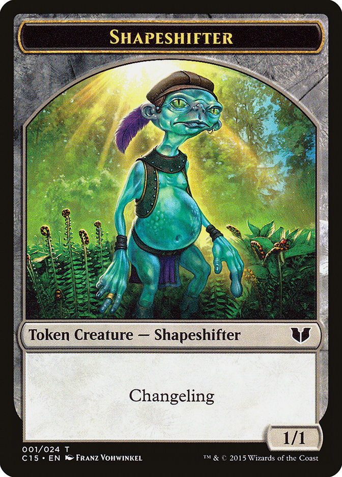 Elemental Shaman // Shapeshifter Double-Sided Token [Commander 2015 Tokens] | Sanctuary Gaming