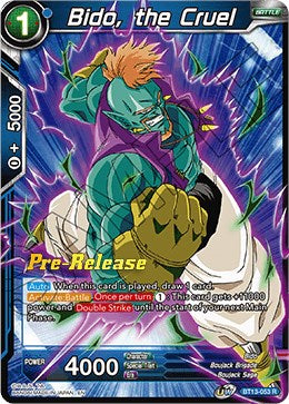 Bido, the Cruel (BT13-053) [Supreme Rivalry Prerelease Promos] | Sanctuary Gaming