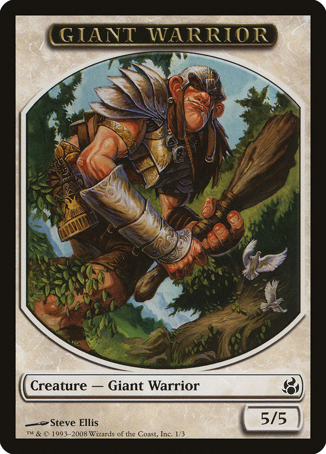 Giant Warrior [Morningtide Tokens] | Sanctuary Gaming