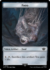 Ballistic Boulder // Food (0024) Double-Sided Token (Surge Foil) [The Lord of the Rings: Tales of Middle-Earth Tokens] | Sanctuary Gaming
