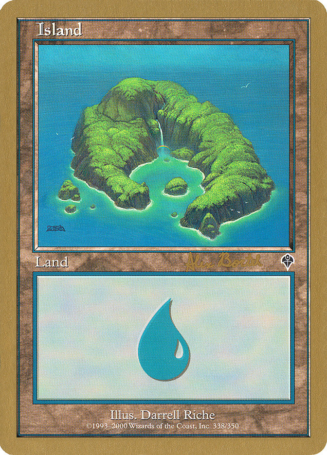 Island (ab338) (Alex Borteh) [World Championship Decks 2001] | Sanctuary Gaming