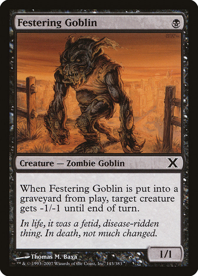 Festering Goblin [Tenth Edition] | Sanctuary Gaming