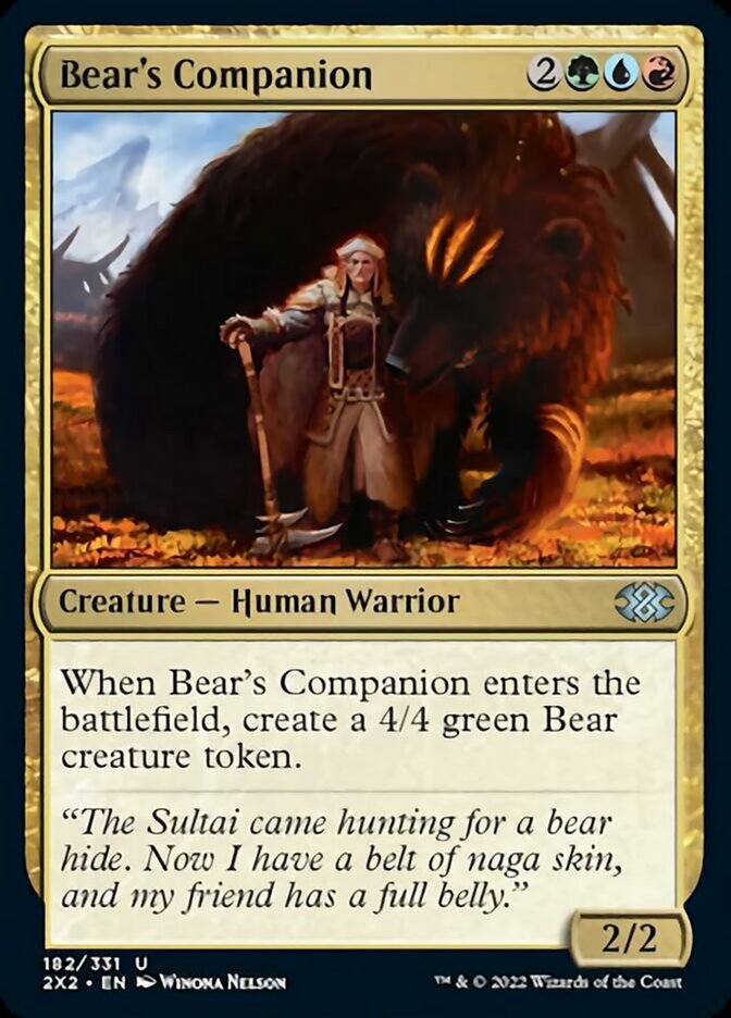 Bear's Companion [Double Masters 2022] | Sanctuary Gaming