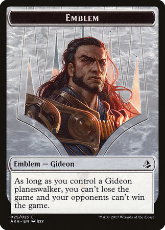 Emblem - Gideon of the Trials [Amonkhet Tokens] | Sanctuary Gaming