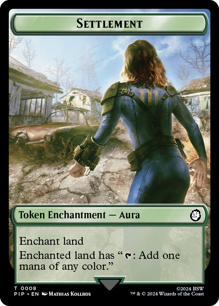 Settlement // Human Soldier Double-Sided Token [Fallout Tokens] | Sanctuary Gaming
