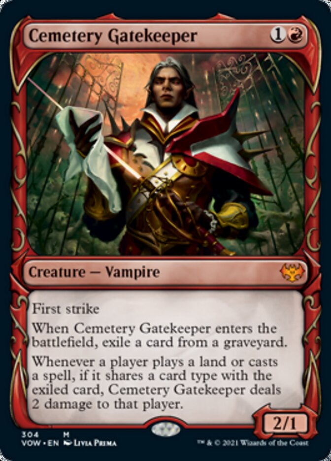 Cemetery Gatekeeper (Showcase Fang Frame) [Innistrad: Crimson Vow] | Sanctuary Gaming