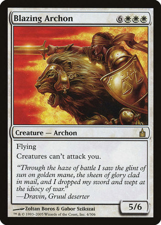 Blazing Archon [Ravnica: City of Guilds] | Sanctuary Gaming