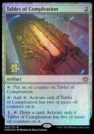 Tablet of Compleation [Phyrexia: All Will Be One Prerelease Promos] | Sanctuary Gaming