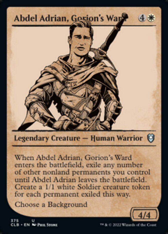 Abdel Adrian, Gorion's Ward (Showcase) [Commander Legends: Battle for Baldur's Gate] | Sanctuary Gaming