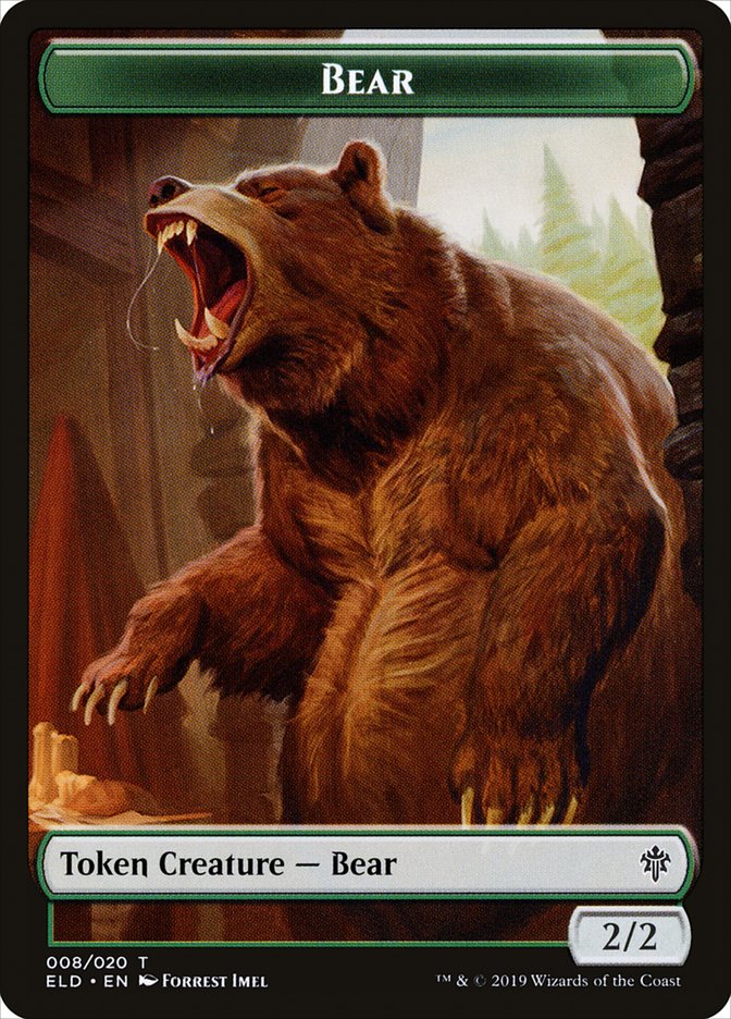 Bear [Throne of Eldraine Tokens] | Sanctuary Gaming