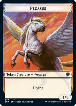 Pegasus // Faerie Double-Sided Token [Starter Commander Decks] | Sanctuary Gaming