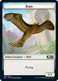 Bird // Saproling Double-sided Token [Core Set 2021 Tokens] | Sanctuary Gaming