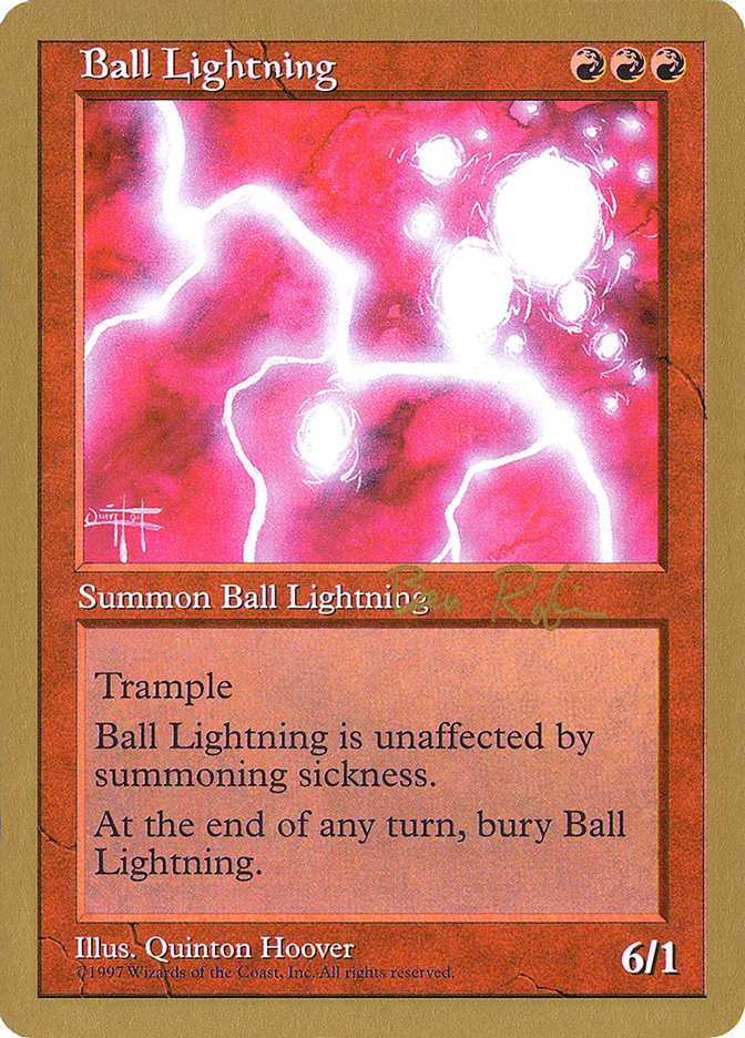 Ball Lightning (Ben Rubin) [World Championship Decks 1998] | Sanctuary Gaming