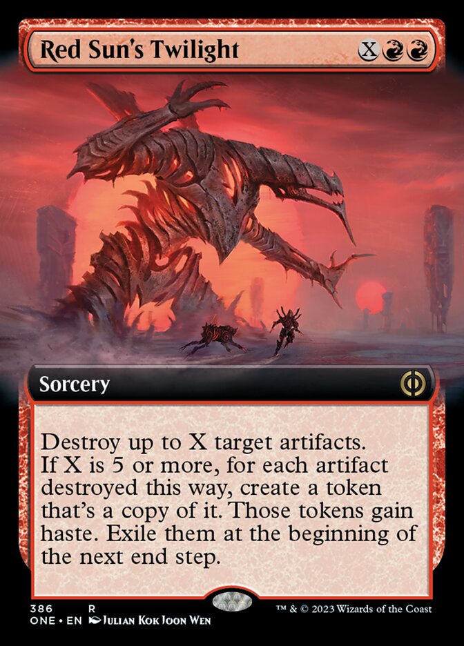 Red Sun's Twilight (Extended Art) [Phyrexia: All Will Be One] | Sanctuary Gaming