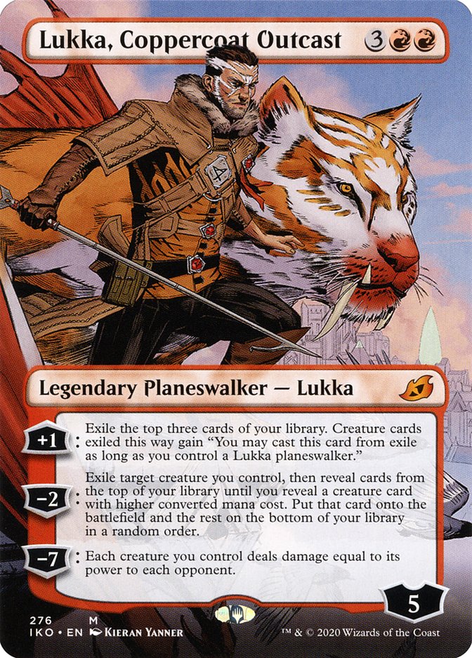 Lukka, Coppercoat Outcast (Borderless) [Ikoria: Lair of Behemoths] | Sanctuary Gaming