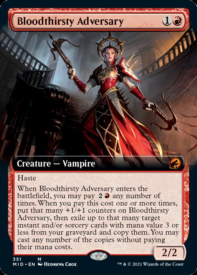 Bloodthirsty Adversary (Extended) [Innistrad: Midnight Hunt] | Sanctuary Gaming