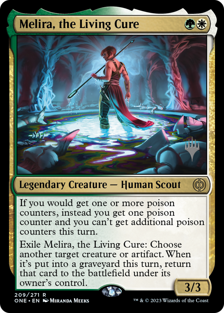 Melira, the Living Cure (Promo Pack) [Phyrexia: All Will Be One Promos] | Sanctuary Gaming