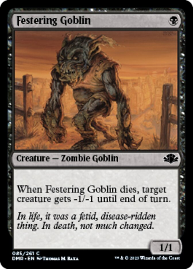 Festering Goblin [Dominaria Remastered] | Sanctuary Gaming