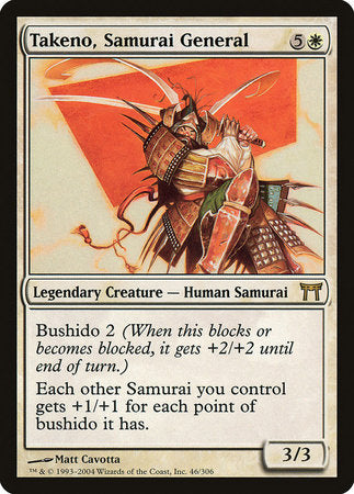 Takeno, Samurai General [Champions of Kamigawa] | Sanctuary Gaming