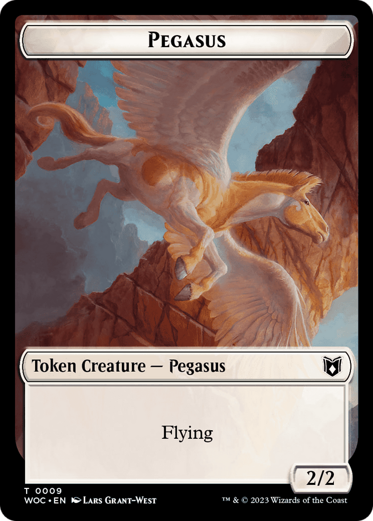 Pirate // Pegasus Double-Sided Token [Wilds of Eldraine Commander Tokens] | Sanctuary Gaming