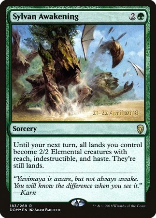 Sylvan Awakening [Dominaria Promos] | Sanctuary Gaming