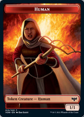 Human (001) // Human (010) Double-sided Token [Innistrad: Crimson Vow Tokens] | Sanctuary Gaming