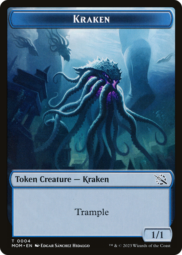 Soldier // Kraken Double-Sided Token [March of the Machine Tokens] | Sanctuary Gaming