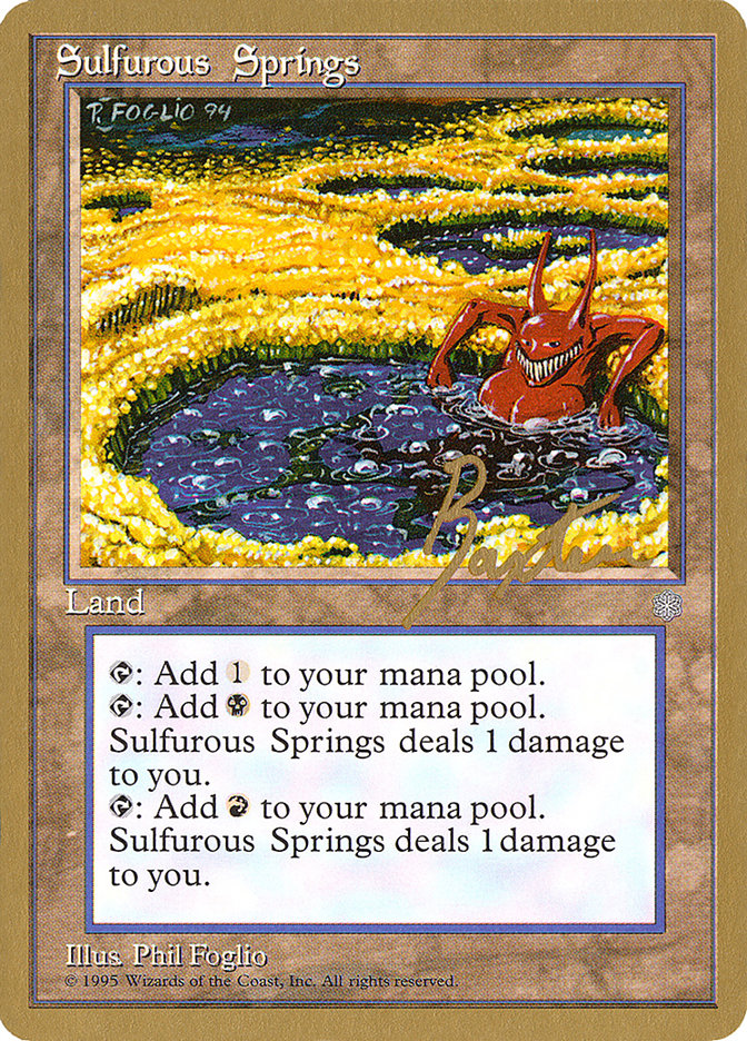 Sulfurous Springs (George Baxter) [Pro Tour Collector Set] | Sanctuary Gaming