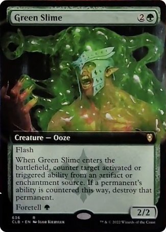 Green Slime (Extended Art) [Commander Legends: Battle for Baldur's Gate] | Sanctuary Gaming