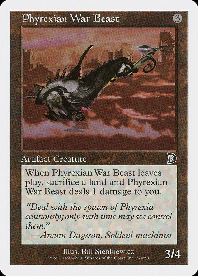 Phyrexian War Beast (Signature on Left) [Deckmasters] | Sanctuary Gaming