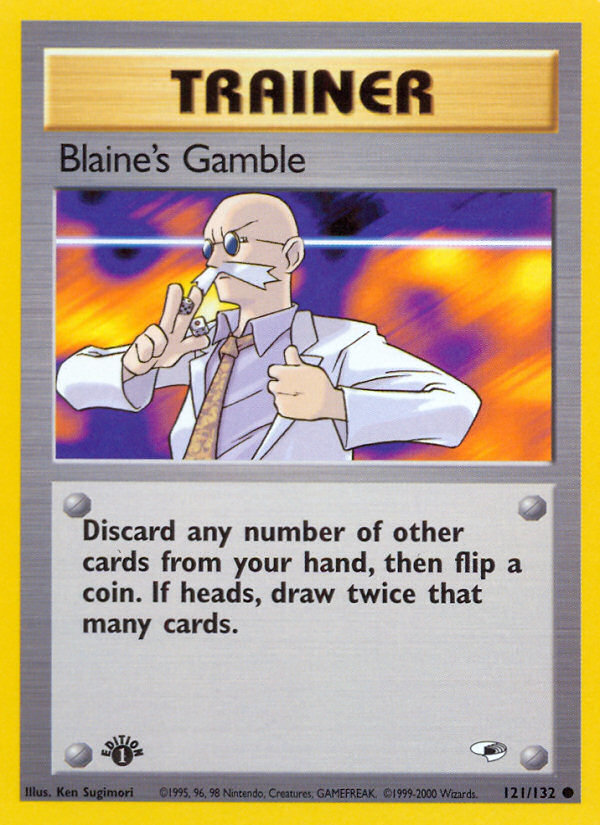 Blaine's Gamble (121/132) [Gym Heroes 1st Edition] | Sanctuary Gaming