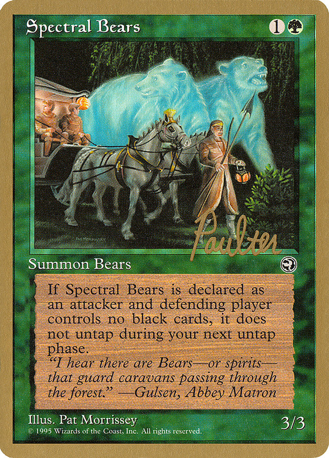 Spectral Bears (Preston Poulter) [Pro Tour Collector Set] | Sanctuary Gaming