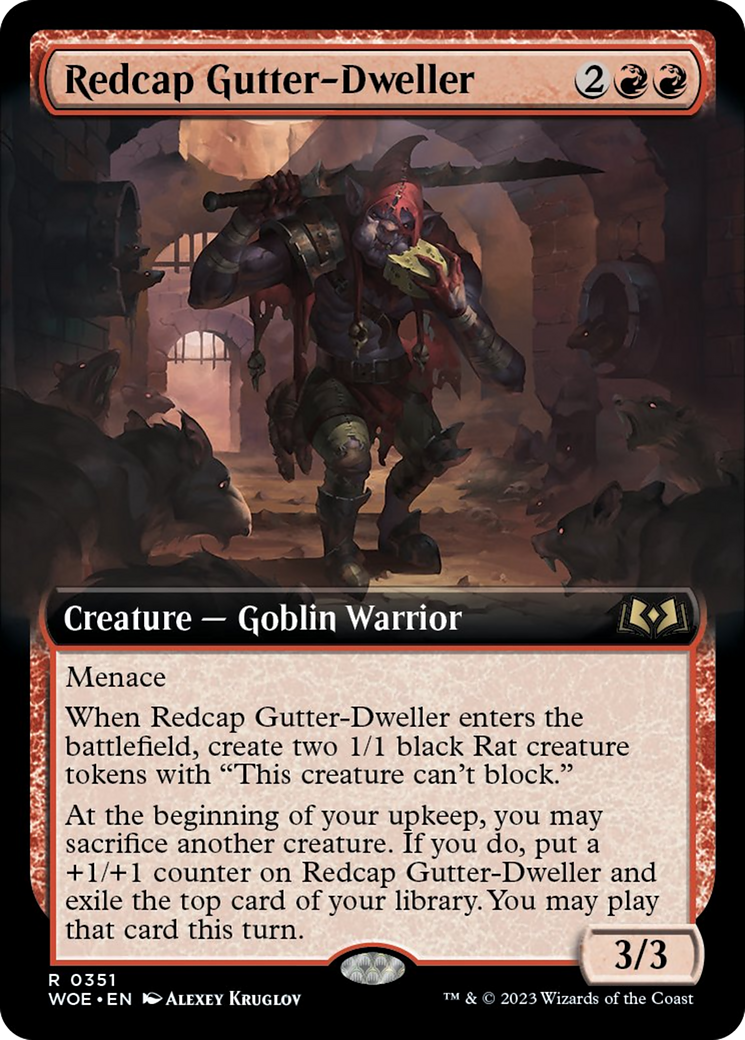 Redcap Gutter-Dweller (Extended Art) [Wilds of Eldraine] | Sanctuary Gaming