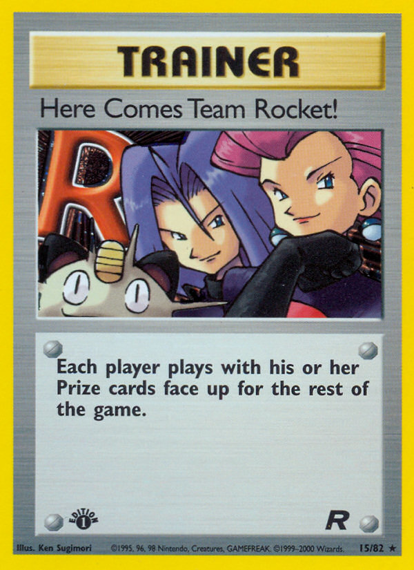 Here Comes Team Rocket! (15/82) [Team Rocket 1st Edition] | Sanctuary Gaming