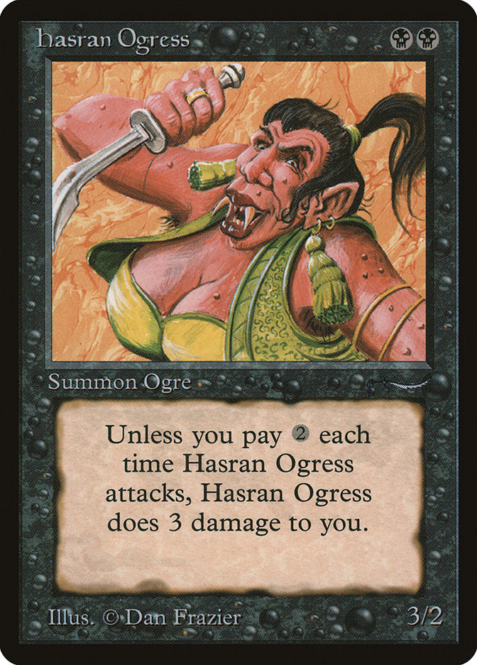 Hasran Ogress (Dark Mana Cost) [Arabian Nights] | Sanctuary Gaming