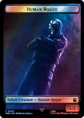 Human Rogue // Cyberman Double-Sided Token (Surge Foil) [Doctor Who Tokens] | Sanctuary Gaming