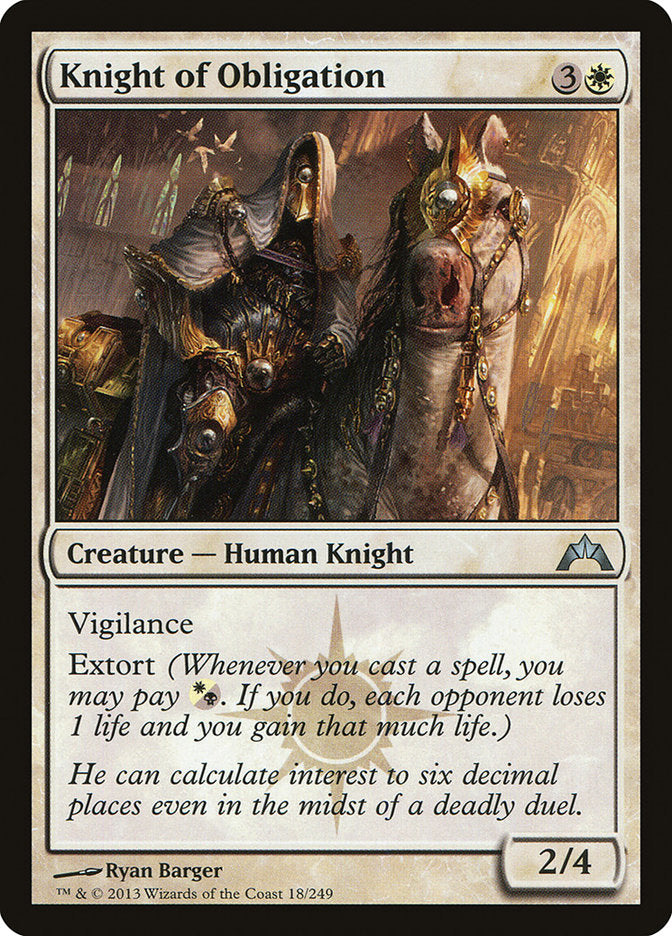 Knight of Obligation [Gatecrash] | Sanctuary Gaming