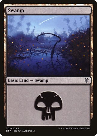 Swamp (302) [Commander 2017] | Sanctuary Gaming