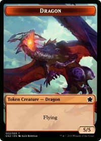 Dragon // Dinosaur Double-Sided Token [Game Night 2019 Tokens] | Sanctuary Gaming