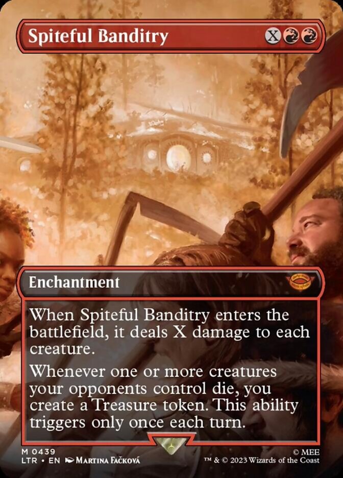 Spiteful Banditry (Borderless Alternate Art) [The Lord of the Rings: Tales of Middle-Earth] | Sanctuary Gaming