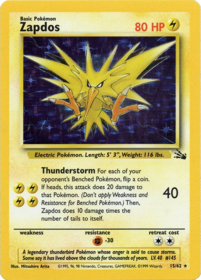 Zapdos (15/62) [Fossil Unlimited] | Sanctuary Gaming