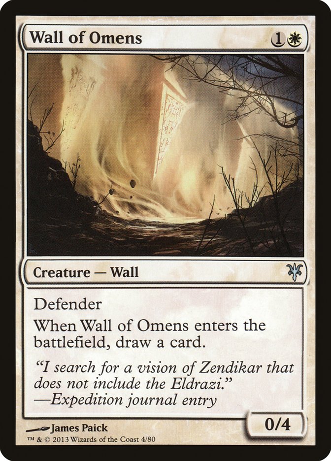 Wall of Omens [Duel Decks: Sorin vs. Tibalt] | Sanctuary Gaming
