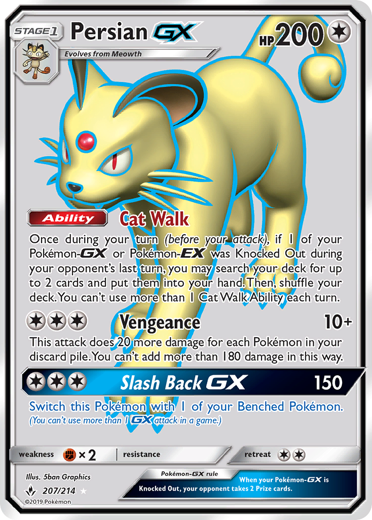 Persian GX (207/214) [Sun & Moon: Unbroken Bonds] | Sanctuary Gaming