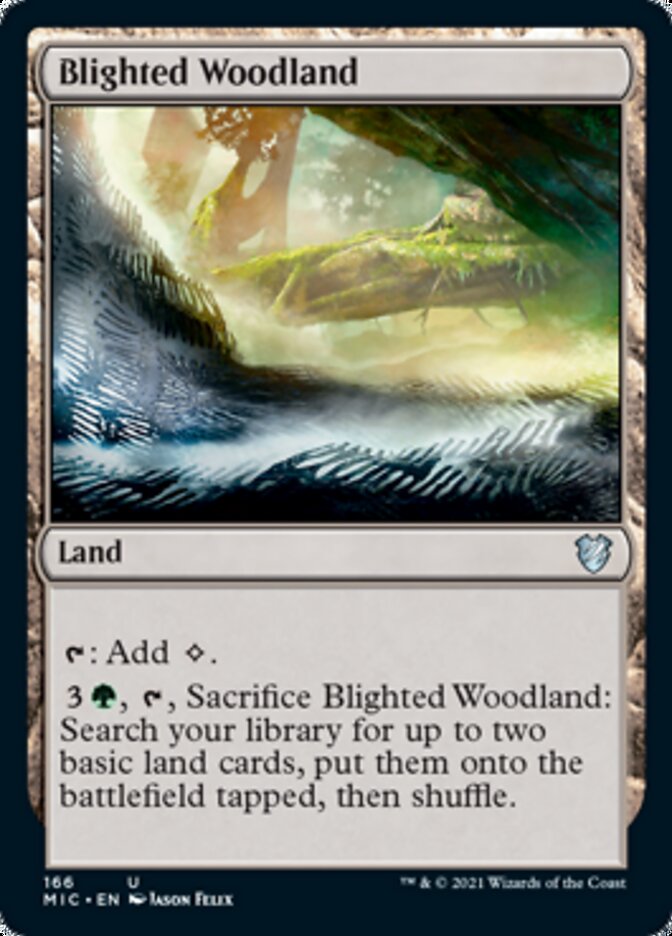 Blighted Woodland [Innistrad: Midnight Hunt Commander] | Sanctuary Gaming