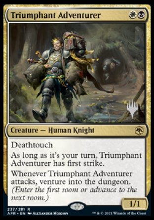 Triumphant Adventurer (Promo Pack) [Dungeons & Dragons: Adventures in the Forgotten Realms Promos] | Sanctuary Gaming