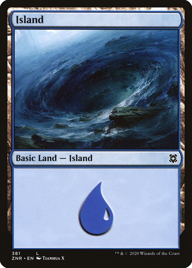 Island (381) [Zendikar Rising] | Sanctuary Gaming
