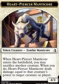Heart-Piercer Manticore // Warrior Token [Amonkhet Tokens] | Sanctuary Gaming